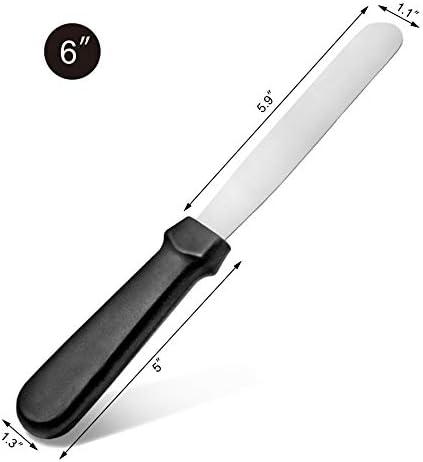 New Star Foodservice Straight Icing Spatula, 6 Inch Blade, 11 Inch