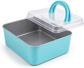 9x9 Square Cake Pan with Lid, Nonstick, Foldable Handle