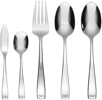 Oneida Moda 65-Piece 18/10 Silverware Set for 12, Flatware
