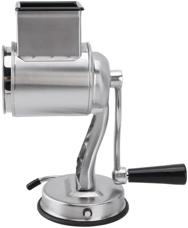 Manual Stainless Steel Cheese Grater, 5 Interchangeable Blades