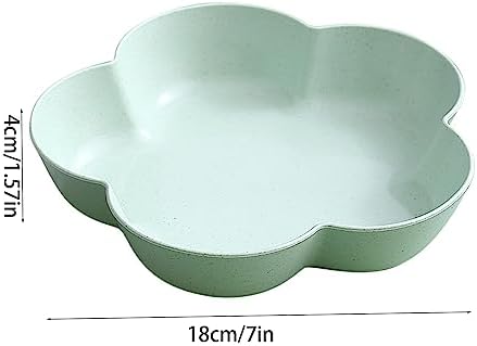 5 Pack Small Dessert Bowls 21oz, 7 Inch Wheat Straw Snack Appetizer