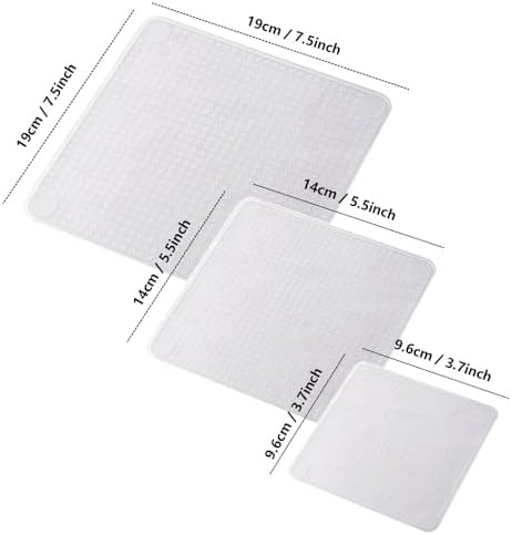 Silicone Bowl Lids, 3 Different Sizes, Reusable
