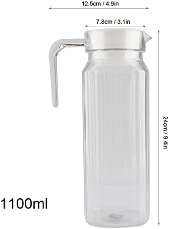 Mumusuki Shatterproof Acrylic Juice Jug, Large Capacity Pitcher