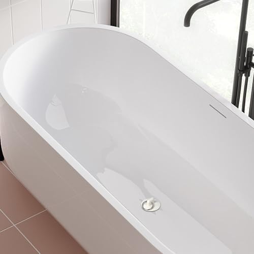 6 Sizes of Sink Stoppers, Bathtub Drain Stopper with Ring Suitable