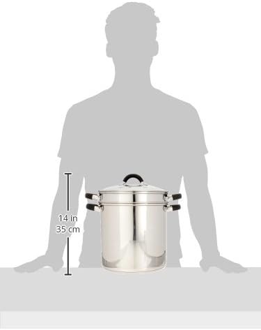 ExcelSteel 12 Qt Multifunction Stainless Steel Pasta Cooker - Image 5