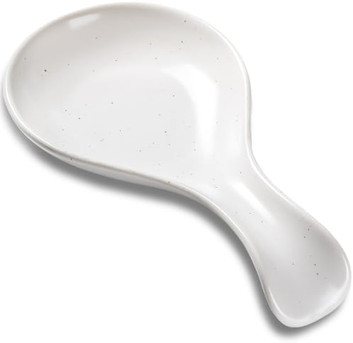 Spoon Rest for Stove Top, Heat Resistant Ceramic Utensil Rest for