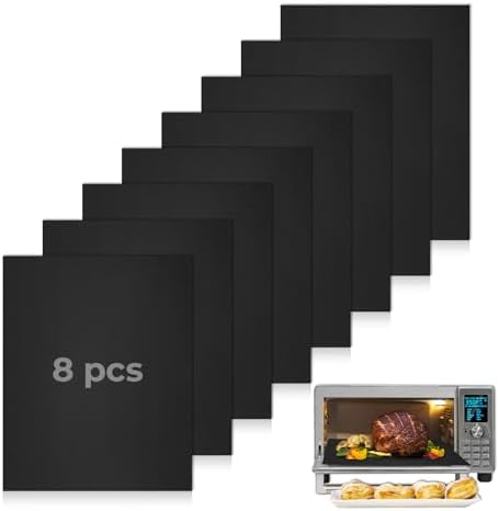 8 PCS Toaster Oven Liner for Nuwave Bravo Air Fryer Toaster Smart