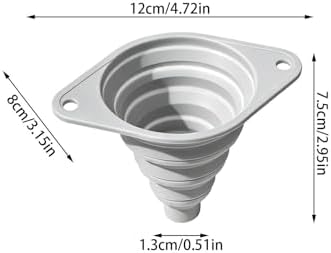 Kitchen Funnel Set,Food Grade Collapsible Silicone Funnels Gadgets