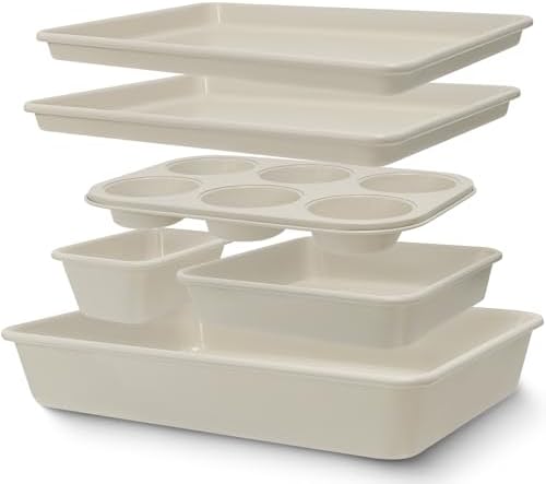 Baking Pans Set, Nonstick Bakeware Sets, Oven Pans for Cooking, AIVIKI