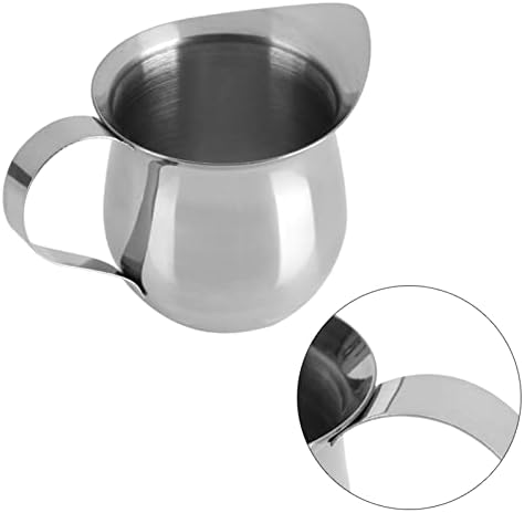 Milk Frother Cup, 8oz Creamer Pitcher, Frothing Steam Container