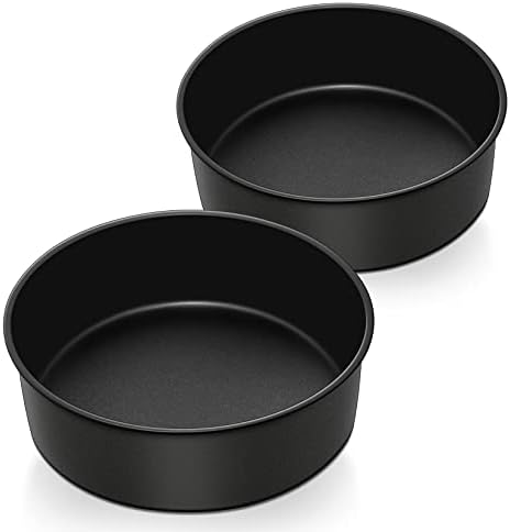 P&P CHEF 8 Inch Cake Pan Set, 2Pcs Non-stick Round Baking Cake Pans