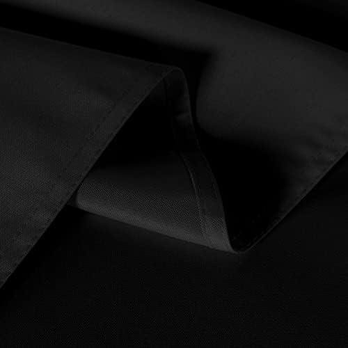 sancua 2 Pack Black Tablecloths 60x102 Inch for 6 Feet Rectangle