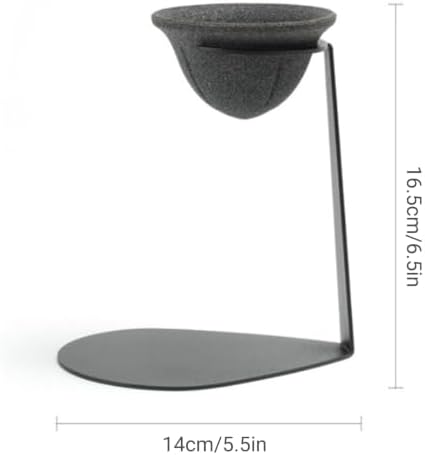 1 Set Ceramic Coffee Dripper Tea Strainer with Iron Stand