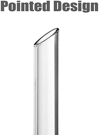 ALINK Reusable Glass Boba Straws, 14mm Extra Wide Clear Smoothie
