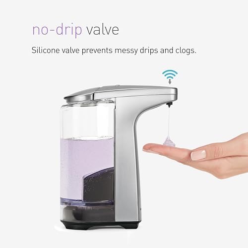 simplehuman 8 oz. Touch-Free Sensor Soap Dispenser, Brushed Nickel