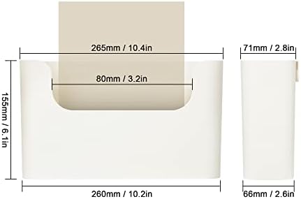 YOHOM No Drilling File Holder Wall Mails Magazines Organizer Adhesive