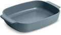 Nonstick Ceramic-Coated Glass Casserole Dish, 9x11 in, Dusk