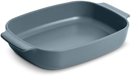 Nonstick Ceramic-Coated Glass Casserole Dish, 9x11 in, Dusk