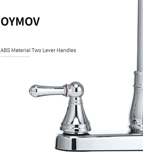 8-inch Non-Metallic RV Kitchen Faucet, Chrome