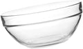 CHILDWEET Glass Mixing Bowls Set 2pcs 20cm Large Glass Food Prep Bowls