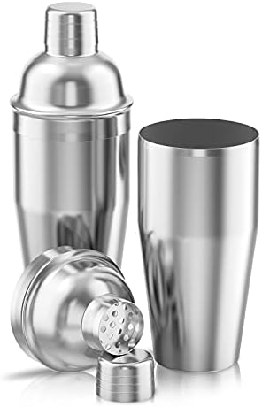 LUCKYGOOBO Cocktail Shaker Set Martini Shaker with Double Measuring
