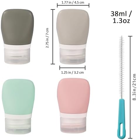 4Pcs Squeeze Salad Dressing Bottles, Leakproof Mini Sauce Condiment