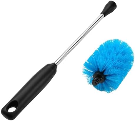 MOSOLAN Stainless Steel Bottle Brush with Replaceable Head, 15 in