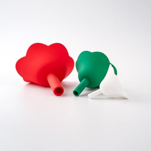 3PCS Food Grade Silicone Flower Shape Funnel Set Leak Designs Heats