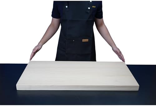 BOUMBI Hinoki Wood Cutting Board, 35.4 x 15.4 x 1.8 inches