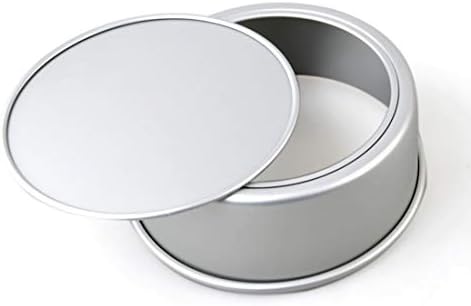 Tosnail 2 Pack 10" x 3" Round Aluminum Cake Pan with Removal Bottom