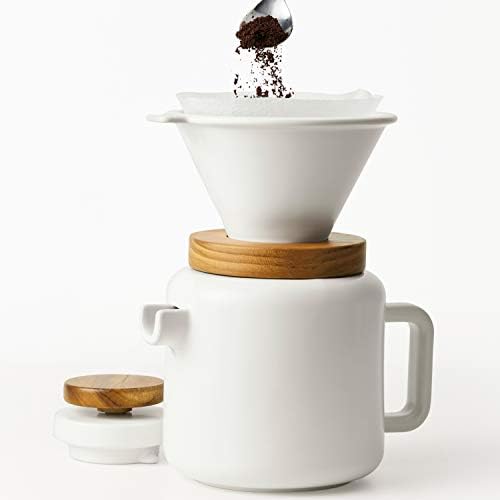BonJour 47955 4-Cup Stoneware Coffee Maker Set