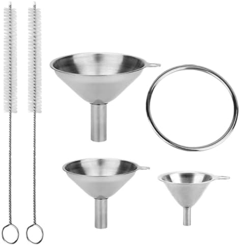 Stainless Steel Funnel Set, Multi-Size Kitchen Gadgets for Bottles and
