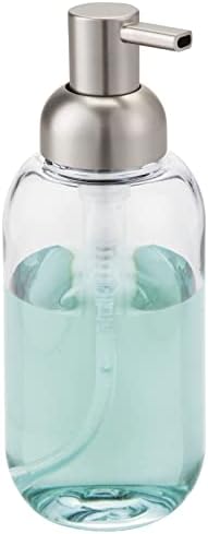mDesign Plastic Refillable Liquid Soap Dispenser, 2 Pack