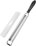 Zester Grater With Handle Cheese Grater for Lemon Zester Kitchen,Black
