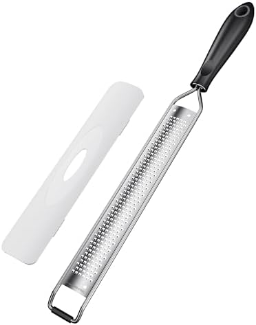 Zester Grater With Handle Cheese Grater for Lemon Zester Kitchen,Black