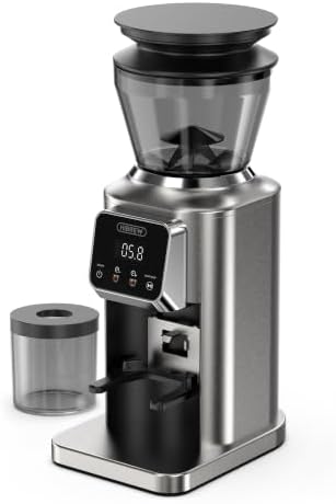 HIBREW G3 Plus2 Touch Screen Burr Coffee Grinder, 7.4oz