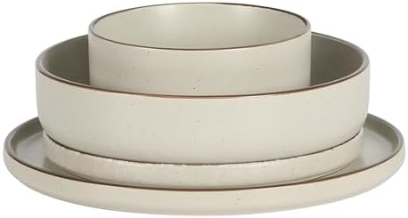 Gibson Elite Gelston Stoneware Matte Reactive Glaze 16 Piece