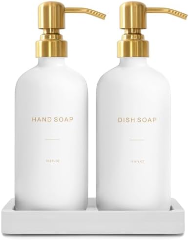 Prus Waso Gold Soap Dispenser Set