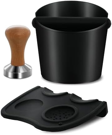 Gevi 3pcs Espresso Machine Accessories Set, Coffee Tamper, Knock Box