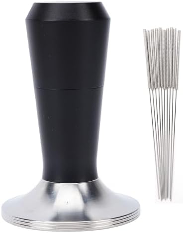 VINGVO Stainless Steel Coffee Needle Distributor,Tamper & Stirrer Set
