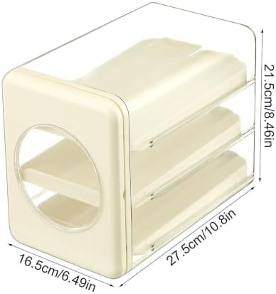 Rolling Egg Dispenser for Refrigerator Clear Sloped Track Design