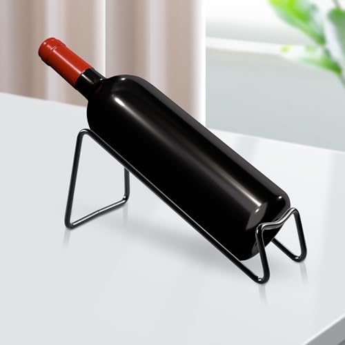 TONLEA Countertop Wine Rack, 4 Pcs Wine Bottle Holder, Metal Small