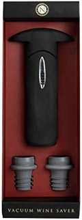 Cork Pops Matte Black Nicholas Collection Soft Touch Silicone Vacuum