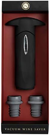 Cork Pops Matte Black Nicholas Collection Soft Touch Silicone Vacuum