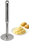 Heavy-Duty Potato Masher with Reinforced Thick Handle, Stainless Steel