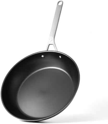 Tri Ply Carbon Steel 12 Inch Frying Pan - Nonstick Alternative