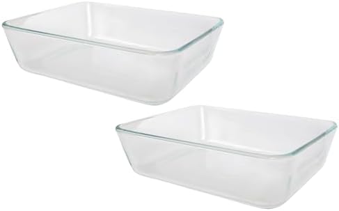 Pyrex 7212 11-Cup Glass Food Storage Dishes, 2-Pack