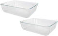 Pyrex 7212 11-Cup Glass Food Storage Dishes, 2-Pack