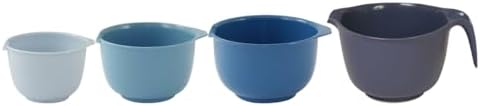 Glad Mixing Bowls with Pour Spout, Set of 4 - Nesting Plastic Bowls