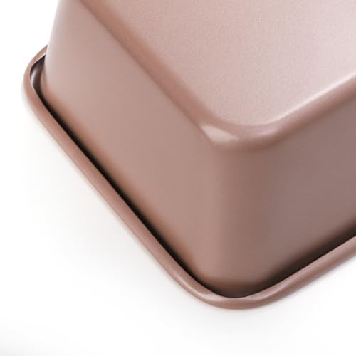 Elsjoy 4 Pack 9.5 x 5.5 Inch Non-Stick Loaf Pans for Baking Bread